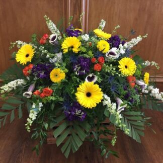 Lutz Bright Mix Casket Spray