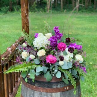 Wine Barrel Flowers