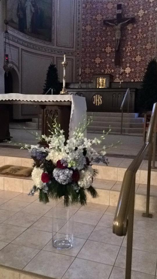 Winter Wonders Altar Arrangement