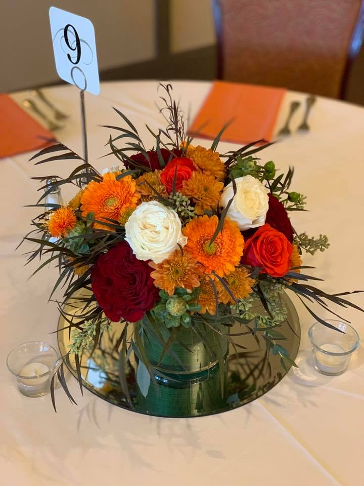 Fall Orange Centerpiece