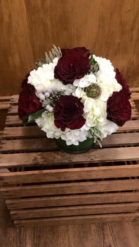 Red Heart Rose Centerpiece
