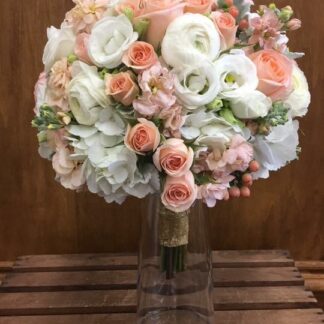 Peach & White Bouquet