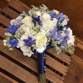 Garden Of Blue Wedding Bouquet