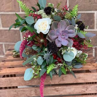 Burgundy Succulent Bouquet