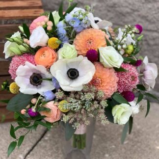 Peach Dahlia Delight Bouquet