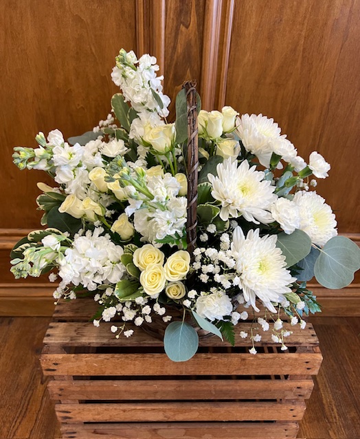 White Peace Basket