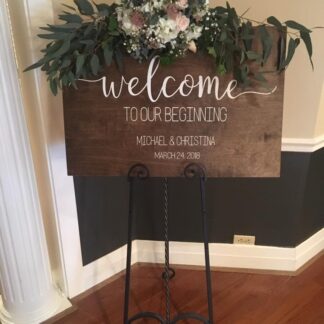 Welcome Sign Greenery