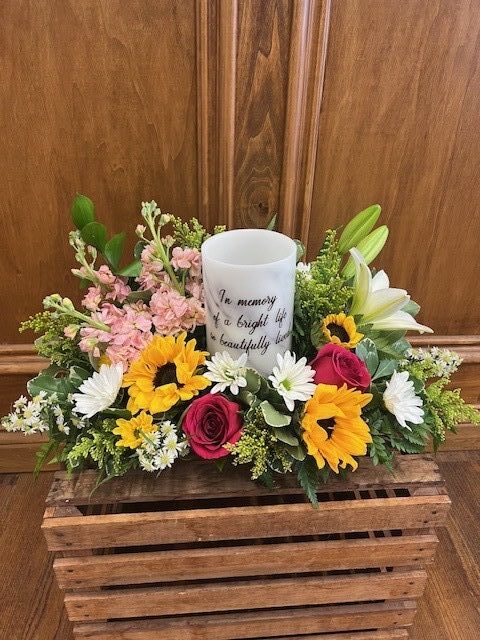 Memorial Candle Arrangement